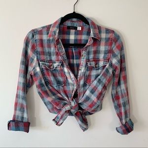 Plaid button up shirt